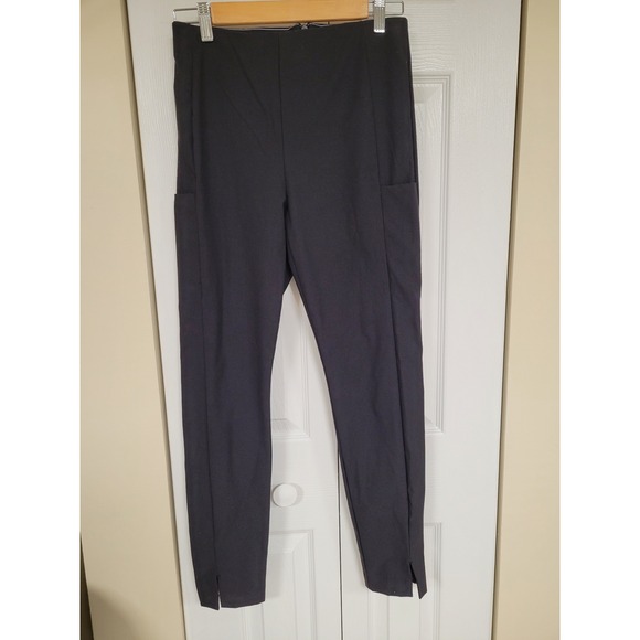 Athleta Black Ponte Slim Leg Pants Women's Size 4 Career Casual - Picture 1 of 5